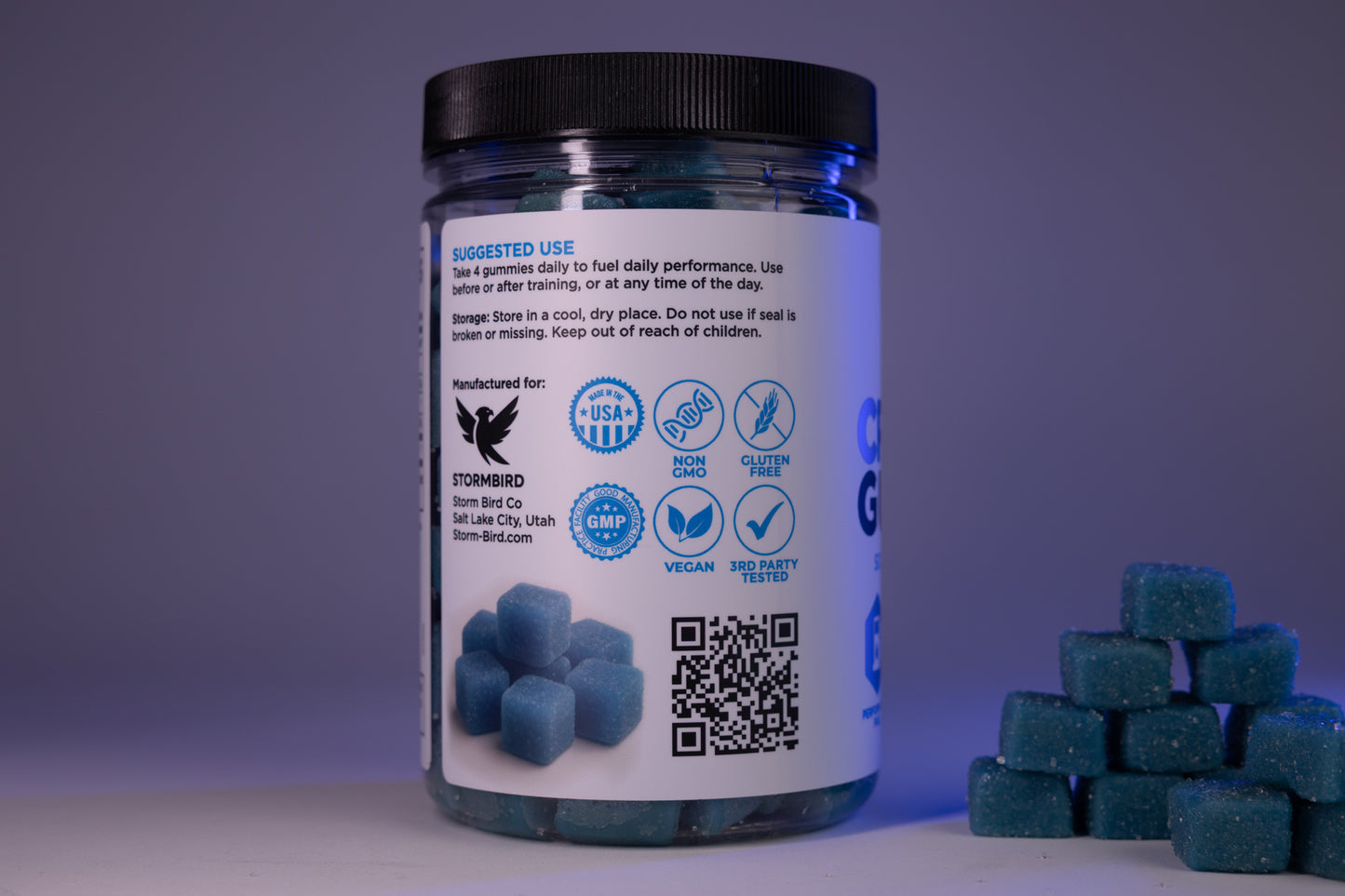 Sour Blue Razz Creatine Performance Gummies™